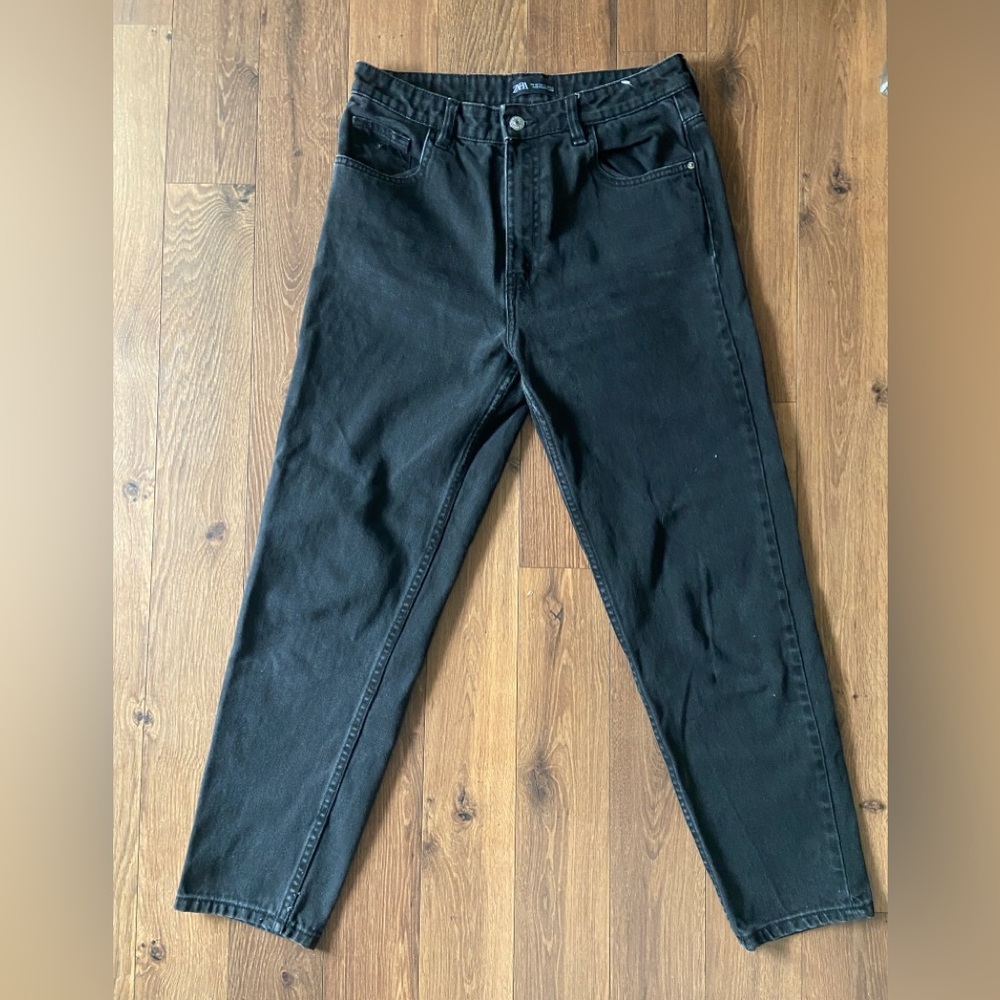 ZARA high waisted ankle jeans